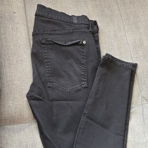 7 For All Mankind Black Skinny Jeans